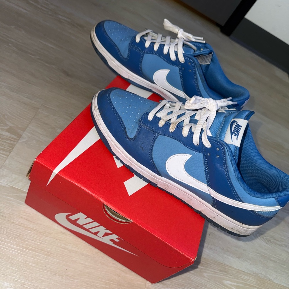 Nike Two-Tone Blue and White Sneakers